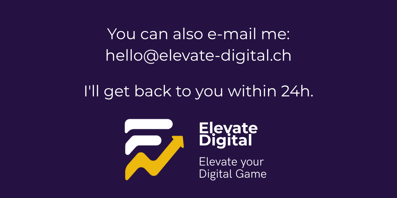 Elevate Digital final contact section